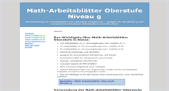Desktop Screenshot of math-arb.ch